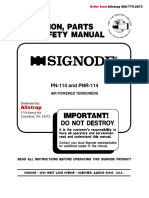 Signode PN-114 and PNR-114 Operation Parts and Safety Manual