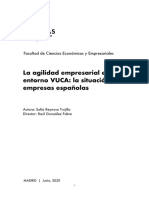 La Agilidad Empresarial en Un Entorno VUCA. Reynoso Trujillo, Sofia