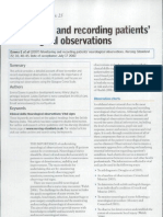 Monitoring and Recording Patients Neurological Observations