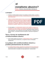 ¿Que Es El Constitucionalismo Abusivo