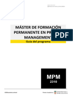 CRONOGRAMA Máster de FP en Project Management