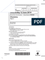 June 2019 QP - Paper 2 (H) Edexcel Chemistry GCSE