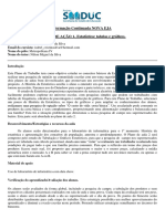 Formação Continuada NOVA EJA PLANO DE AÇÃO 1-Estatística: Tabelas e Gráficos