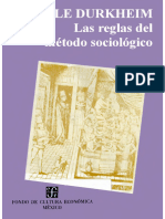 Las Reglas Del Metodo Sociologico - Emile Durkhein - PDF