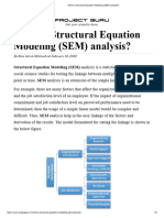 (SEM) Structural Equation Modeling