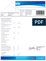 Empresa: Virrey Solis Ips S.A: Area de Hematología