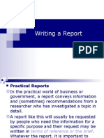 Writing A Report