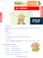 Verbo para Sexto Grado de Primaria