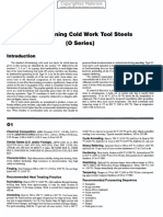 Oil-Hardening Cold Work Tool Steels (0 Series) : Recommended Heat Treating Practice Recommended Processing Sequence