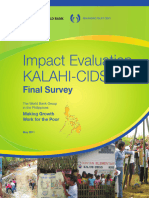 Impact Evaluation On Kalahi CIDSS