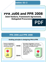 PPA 2006 - PPR 2008 - JV, Framework Agreement