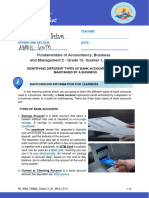 FABM Week 8 - Bank Accounts, Transactions and Documents