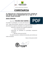 CONSTANCIAS DE Asistencia A Evaluacion