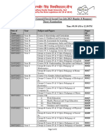 B.Ed (First and Second Year) Final Date Sheet July 2023 Examinations