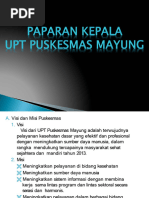 Paparan Kepala Puskesmas