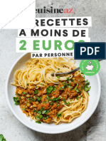 30 Recettes Moins de 2euros