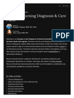 Diarrhea Nursing Diagnosis & Care Plans: in This Article