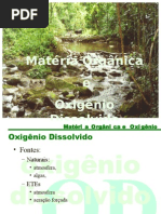 Matéria Orgânica e Oxigênio