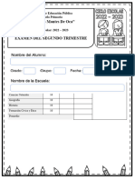 Examen Segundo Trimestre