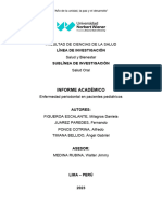 Informe - Enfermedad Periodontal en Pacientes Pediátricos