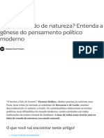 Entenda o Estado de Natureza Dos Contratualistas