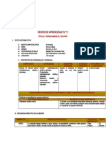 15-05-2023SESIÓN DE APRENDIZAJE Tercero de Secundaria PILAR