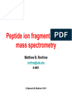 Peptide Ion Fragmentation in Peptide Ion Fragmentation in Mass Spectrometry P y