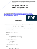 Digital Control System Analysis and Design 4th Edition Phillips Solutions Manual Download