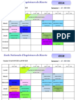 Emplois Du Temps Semaine 1-Classes