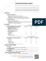 ICT Proficiency Survey