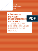 Repertoire Instrumental Enseignants Artistiques 2020-2021