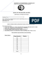 Mechanical Engineering Lab Final Questions 2020