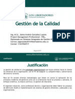 Clase 1 - Gestión de La Calidad 2019-1