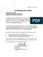 Carta de Compromiso Feria Laboral - Alameda 28 de Julio