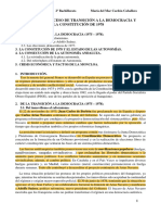 Tema 15 El Proceso de Transición A La Democracia y La Constitución de 1978