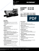 Olympian G60F1 G75F1 Spec Sheet