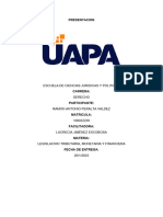 Tarea 1 de Legislacion Tributaria, Monetaria y Financiera