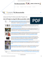 Advanced View Pic Microcontroller Projects List - PIC Microcontroller