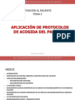 Aplicación de Protocolos de Acogida Del Paciente