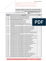 Application Form (MiSHA NATIONAL EXCELLENCE AWARDS ON OSH PRINCIPLE OF PREVENTION (OSHPoP) 2023