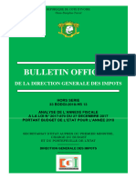 Bulletin Officiel Dgi 2018