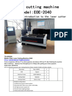 Laser Cutting Model EOE-2040 2040 1500w