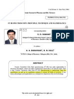 Ft-Ir Spectroscopy Principle, Technique and Mathematics