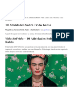 Vida SoFrida 10 Atividades Sobre Frida Kahlo - PDF