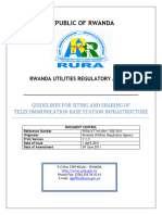 Guidelines For Siting and Sharing of Telecom BTS Infastructure