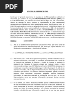 Acuerdo de Confidencialidad - 2022 Peru