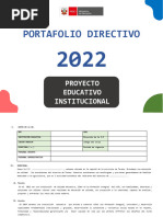 Proyecto Educativo Institucional 2022 (Pei)