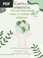 Documento A4 Portada Reporte Final Impacto Ambiental Verde Orgánico Simple