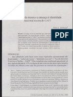 A Cultura de Museu e A Ameaça À Identidade Nacional e Na Era GATT