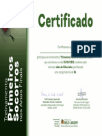 Certificado Primeiros Socorros - Nos Anos Iniciais